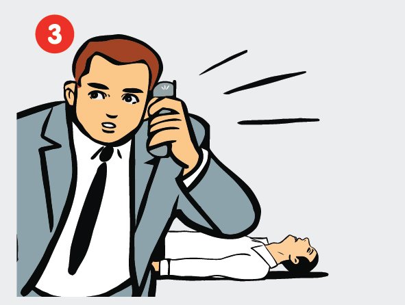 3-as žingsnis – iškvieskite greitąją pagalbą prieš naudojant CardiAid