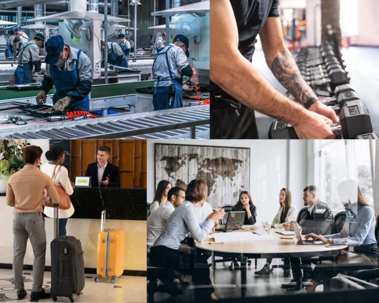 Įvairios darbo vietos, kuriose reikalingas automatinis išorinis defibriliatorius